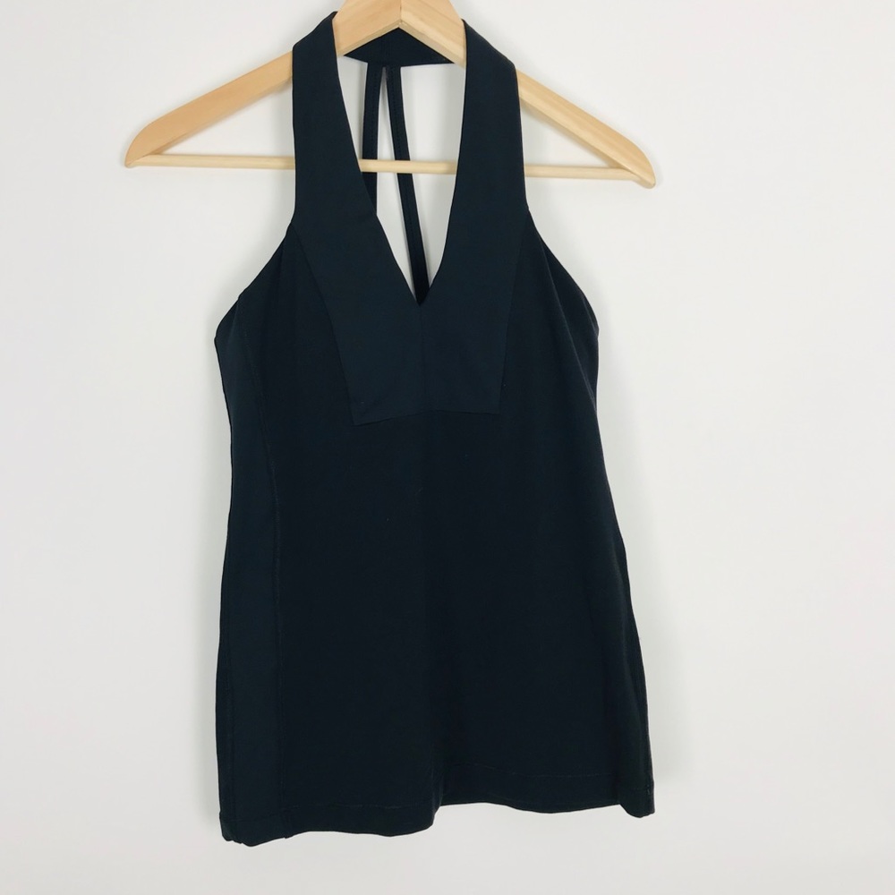 Lululemon Black Yoga Power Y Tank Top Womens